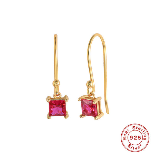 Lusia Drop earring - Red