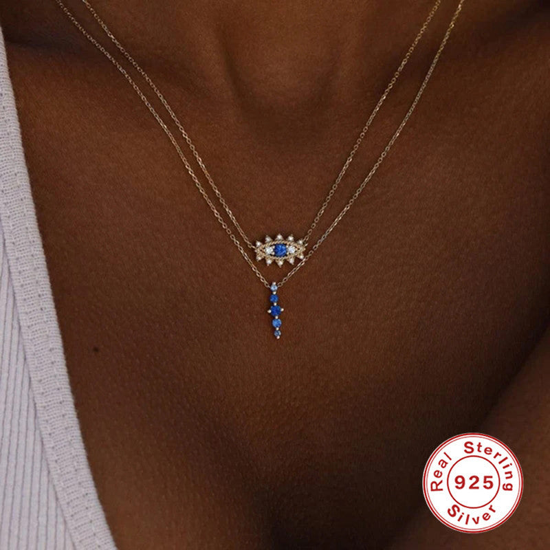 Mavi Drop pendant with Chain